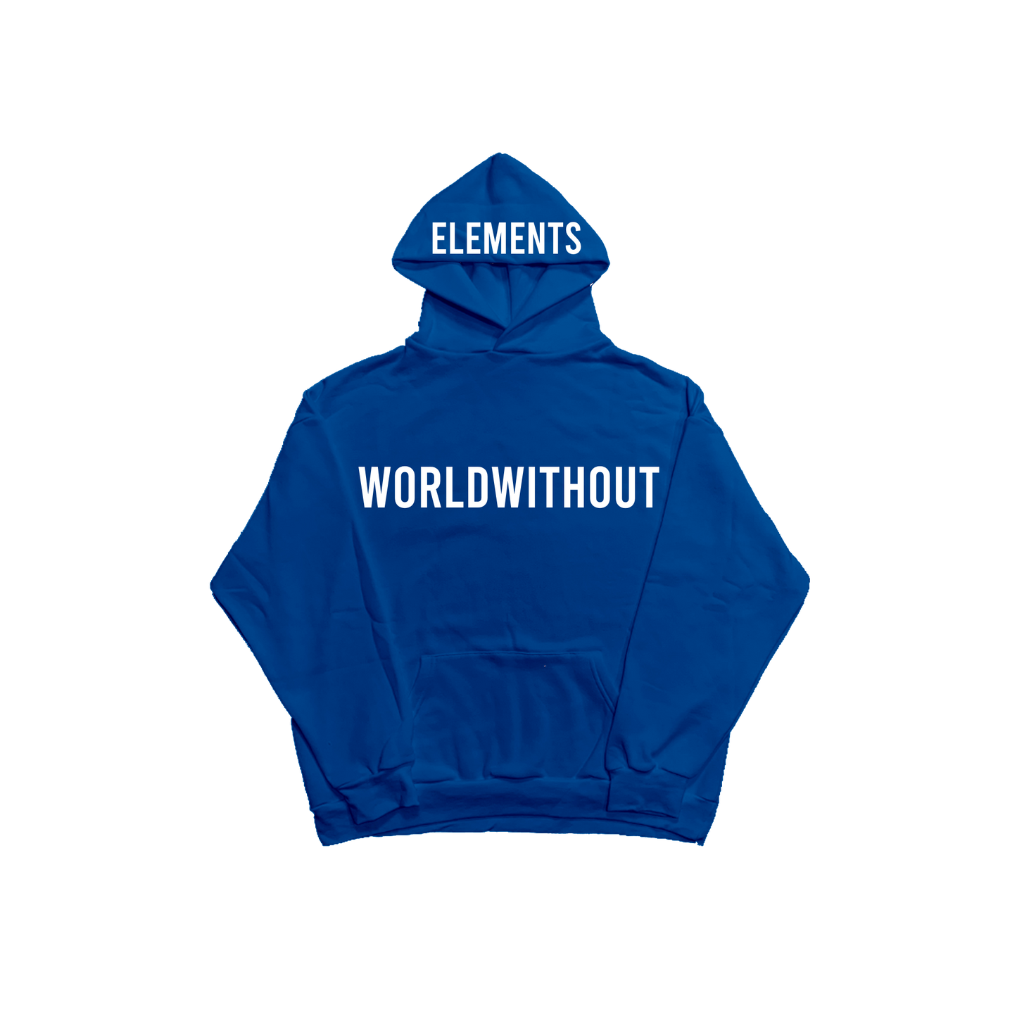 "NO WORLD" Hoodie "Blue"